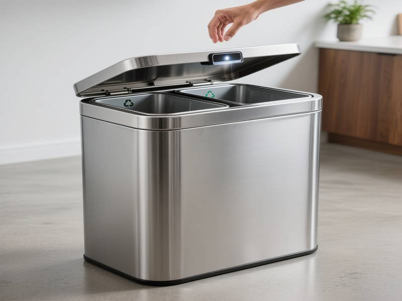 Poubelle de tri automatique ouverture infrarouge