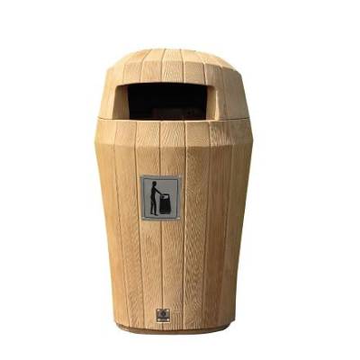 Poubelle habillage bois