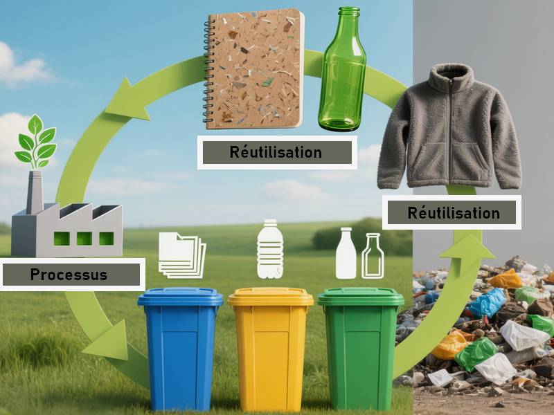 Cycle de recyclage et impact du tri sélectif