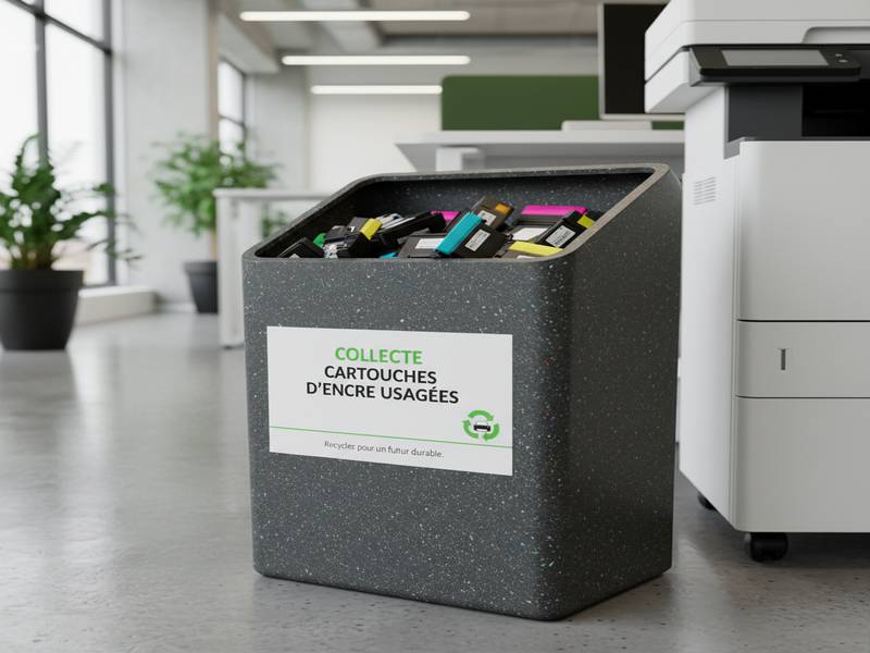 Bac de collecte pour cartouches d'encre