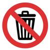 Symbole poubelle barrée