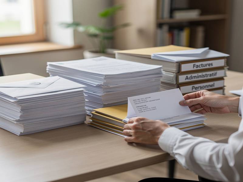 Tri du courrier et des enveloppes